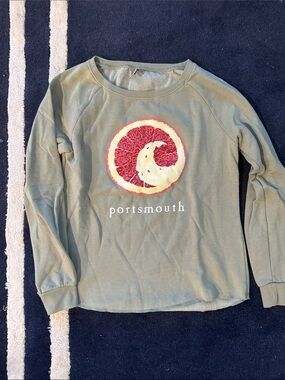 Cisco Portsmouth Sage Green Graphic Long-Sleeve Sweatshirt